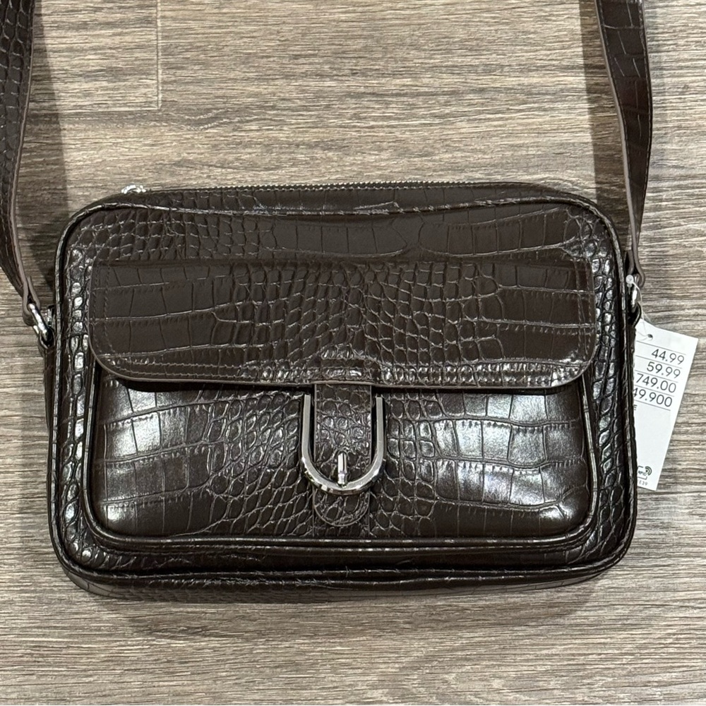 H&M Cross body Bag Faux Crocodile leather - Picture 4 of 16